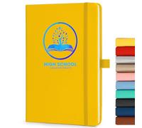 ENOMY Personalized Notebook Custom Journal A5 Daily Notepad with Logo/Text/Image Customized Hardcover Notebook for Teachers College Office Yellow
