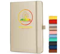 ENOMY Personalized Notebook Custom Journal A5 Daily Notepad with Logo/Text/Image Customized Hardcover Notebook for Teachers College Office Gold