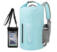 ENONEO Dry Bag Waterproof Bag 10L 20L 30L Ultralight Dry Bag RollTop Waterproof Backpack Swimming Bag Waterproof Pack Sack Duffel Bag for Kayak Rafting Bathing Fishing (Light Blue, 30L)