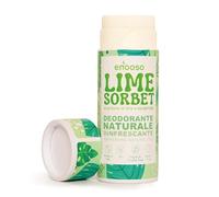 Enooso - Natural Deodorant Stick LIME AND BERGAMOT, Aluminium Free Deodorant Women and Men with Magnesium & Essential Oils - 12 Hour Protection 100% Plastic Free & Vegan, No Paraben, Nichel free, 55ml