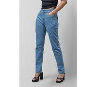 Enorsia Authentic High Waist Boyfriend Jeans - 16 - Light Blue - 77.4% Cotton, 14.4% Polyester, 7% Viscose, 1.2% Elastane