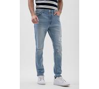 Enorsia Authentic Skinny Fit Blue Jeans - 30 - Light Blue - 99% Cotton, 1% Spandex