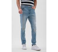 Enorsia Authentic Skinny Fit Blue Jeans - 32 - Light Blue - 99% Cotton, 1% Spandex