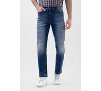 Enorsia Authentic Straight Leg Jeans - 32 - Mid Blue - 98.5% Cotton, 1.5% Spandex