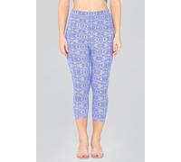 Enorsia Bee Printed Cropped Leggings In Blue Blue