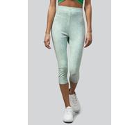 Enorsia Bee Printed Cropped Leggings In Green Green
