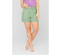 Enorsia Belted Tailored Shorts In Green Green