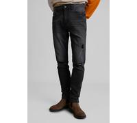 Enorsia Black Washed Skinny Fit Jeans - 30 - 63.8% Cotton, 22.2% Polyester, 12% Viscose, 2% Spandex - Black