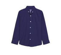 Enorsia Boys Long Sleeve Stretch Oxford Shirt (3-14 Years) with Soft Cotton Blend Febric Button-Down Collar, Smart Casual School Shirt Multiple Colours & Easy Care (14 Years, Navy)