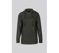 ENORSIA Charcoal Oversized Knitted Hooded Tunic - XL - CHARCOAL GREY - 73% Acrylic, 25% Polyester, 2% Spandex