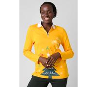 Enorsia Christmas Half-Zip Sweatshirts In Yellow Yellow