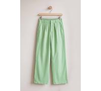 Enorsia Classic Palazzo Trousers In Green Green