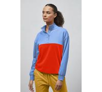 ENORSIA Colour Block LS High Neck Sweatshirt - 10 - Blue - 77% Cotton 23% Polyester