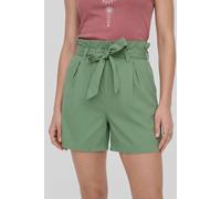 Enorsia Cotton Stretch Comfort Fit Paperbag Shorts In Green Green