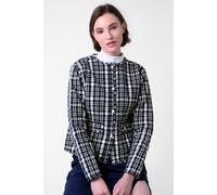 Enorsia Cropped Button Up Jacket Multi