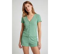 Enorsia Deep V-Neck Lounge Set In Green Green