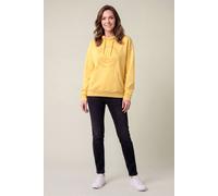 Enorsia Drop Shoulder Printed Hoodie In Yellow Yellow