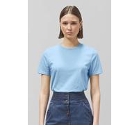 Enorsia Essential Combed Cotton Short Sleeve Crew Neck T-Shirts In Light Blue Light Blue