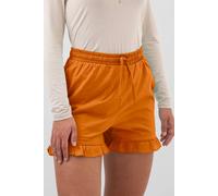Enorsia Essential Frill Hem Jersey Shorts In Orange Orange