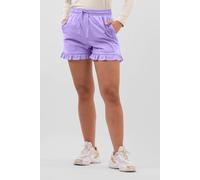 Enorsia Essential Frill Hem Jersey Shorts In Purple Purple