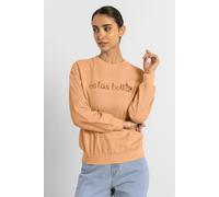 ENORSIA Estás Bella Long Sleeve Sweatshirt - 16 - Orange - 100% Cotton