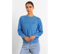 Enorsia Estás Bella Long Sleeve Sweatshirt In Blue Blue