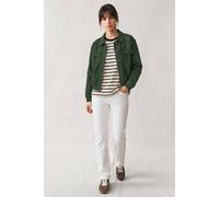 Enorsia Flap Pocket Button Detail Jacket In Green Green