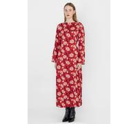 Enorsia Floral Maxi Dress In Red Red