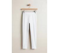 Enorsia Full Length High Waist Leggings In White White