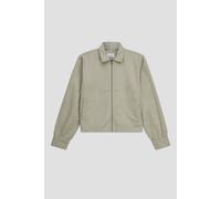 Enorsia Full Zip Cropped Jacket In Green Green