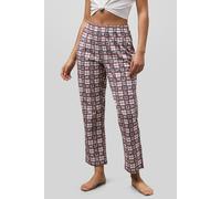 Enorsia Geometric Printed Jersey Pyjamas In Brown Brown