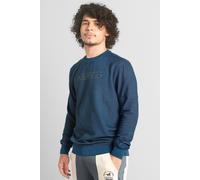 ENORSIA Heavy Pique Terry Crew Neck Sweatshirt - XL - Blue - 85% Cotton, 15% Polyester