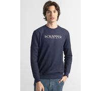 ENORSIA Heavy Pique Terry Crew Neck Sweatshirt - XL - Navy - 85% Cotton, 15% Polyester