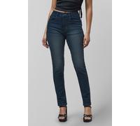 ENORSIA High Waist Slim Fit Jeans - 12 - 70% Cotton, 25% Polyester, 2.8% Viscose, 2.2% Spandex - Mid Blue