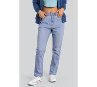 Enorsia High Waisted Regular Fit Jeans In Light Blue Light Blue