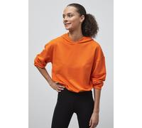 Enorsia Jersey Hoodie With Elastic Waistband In Orange Orange