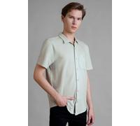 ENORSIA Jersey Searsucker Stripe Short Sleeve Shirt - XXL - Light Grey - 60% Cotton, 40% Polyester