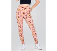 Enorsia Leopard Print Regular Length Leggings In Cream Cream