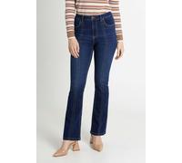 ENORSIA Lift Skinny And Shape Low Rise Flared Jeans - 12 - 68% Cotton, 27% Poly, 3% Rayon, 2% Spandex - Deep Blue