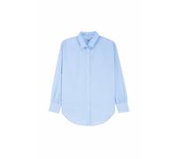 Enorsia Long Sleeve Stripe Poplin Shirt In Blue Blue