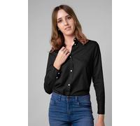 Enorsia Long Sleeve Work Shirt In Black Black