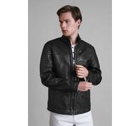Enorsia Men's Black Premium Classic Leather Jacket in Jet Black | Size: Small Enorsia Jet Black S