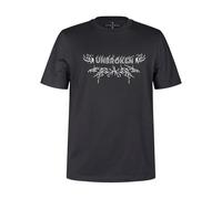 Enorsia Mens Black Regular Fit Graphic T-Shirt 100% Combed Cotton Crew Neck Tee, Holiday Essentials for Men UK (UK, Alpha, XXL, Regular, Regular, Charcoal)