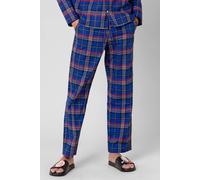 Enorsia Men's Blue Woven Check Pyjamas Bottoms | Size: 40 Enorsia Blue 40