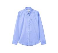 Enorsia Mens Button Down Collar Long Sleeve Shirt - Soft, Durable Solid Colour Casual Shirt with Branding, Versatile for Trousers, Jeans & Shoes (L, Sky)