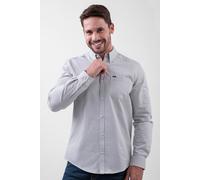 Enorsia Men's Button Down Collar Shirt in Grey | Size: Large Enorsia Grey L