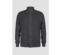 Enorsia Men's Button Through Knitted Cardigan in Charcoal | Size: Medium Enorsia Charcoal M
