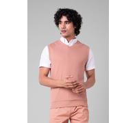Enorsia Men's Casual Ribbed Jersey Vest in Pink | Size: 2XL Enorsia Pink 2XL