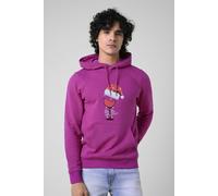 ENORSIA Mens Christmas Graphic Hoodie - L - Fuchsia - 60% Cotton, 40% Polyester