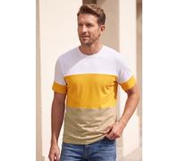 Enorsia Men's Classic Colour Block Short Sleeve T-shirt in White | Size: Medium Enorsia White M